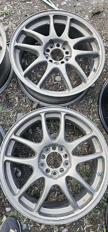 шипы на колеса: Литые Диски R 17 Work, Комплект, отверстий - 5, Б/у — 2