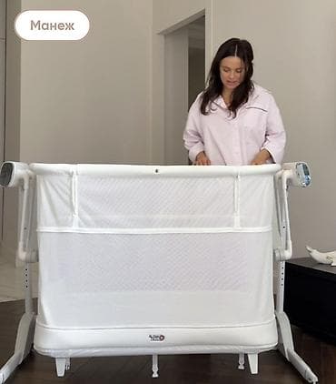 Окна и комплектующие: Трансформируемая детская кроватка 2-в-1: люлька + манеж - Два режима — 1