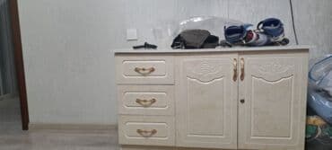 Шкафы: Тумба и подставка для телевизора, Б/у, Напольная, Самовывоз, цвет - Бежевый — 2