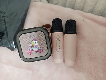 Детский караоке-набор Poneybei - Комплект: портативная колонка с