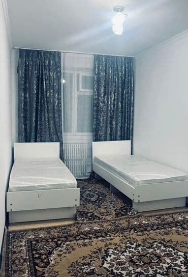 квартира бишкек аренда долгосрочно без посредников 1 комнатную: 2 комнаты, Риэлтор, Без подселения, С мебелью полностью — 4