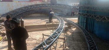 ремонт железных дверей: Навес жасайбыз Навесы для двора мастера города Бишкек опыт — 8