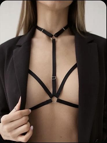 Женский боди-аксессуар harness (пояс для груди/бюст-харнесс) из