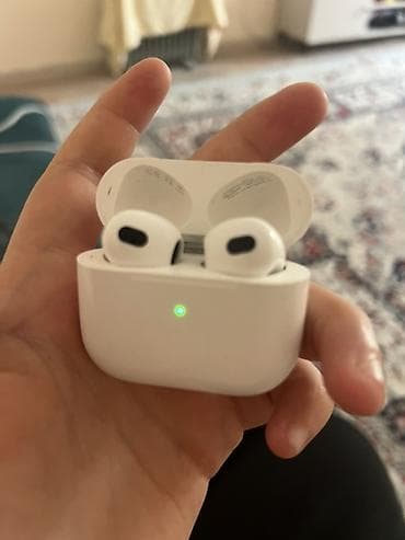 hyper x cloud: Беспроводные вкладыши наушники, Apple, Airpods 3, Б/у — 2