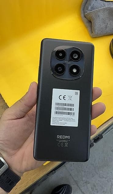 смартфон xiaomi redmi note 15: Redmi, Redmi Note 15, Новый, 256 ГБ, цвет - Черный, 2 SIM, eSIM — 2