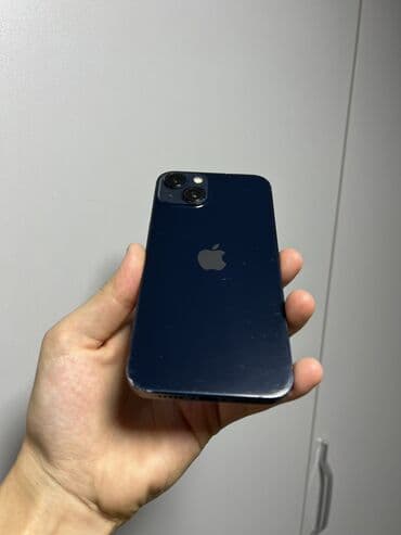 телефон бушный: IPhone 13, Б/у, 128 ГБ, Midnight, Чехол, 76 % — 3