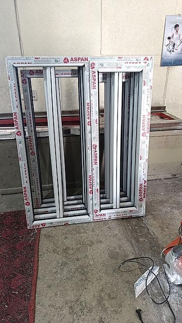 Даяр пластик терезеле, Терезе түрү: Стандарттык, Орнотуусуз, Бөлүп төлөө жок