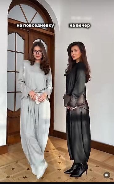 тренды: Двойка Тренд этого сезона, в наличии в сером, штаны прямые Подходит — 1