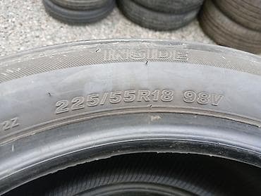 55: Шины 225 / 55 / R 18, Лето, Б/у, Комплект, Легковые, Япония, Bridgestone — 2