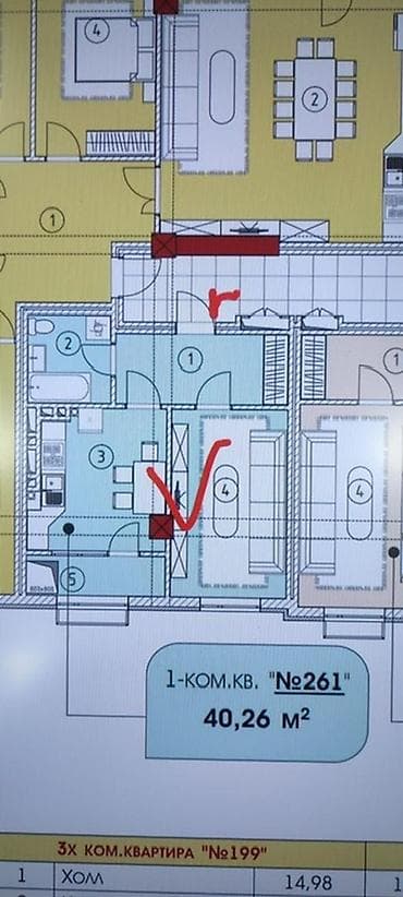 Новостройки от застройщика: Строится, Элитка, 1 комната, 40 м² — 5