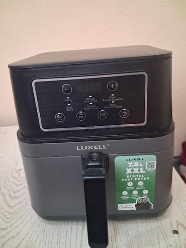фритер: Фритюрница-гриль с горячим воздухом LUXELL, цифровая - Объем: 7.5 л — 2