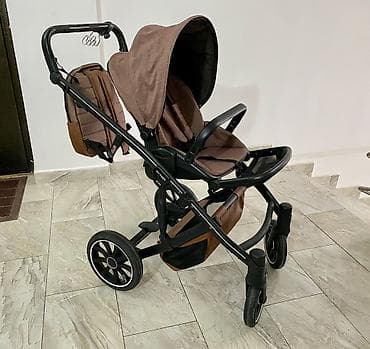 топос мамалак: Коляска, цвет - Коричневый, Б/у — 4