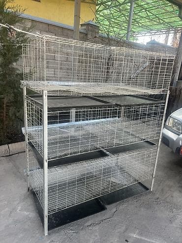 Собаки: Многоярусная клеточная батарея для птицы Высота 165 Ширина 142 — 7