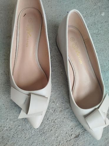 кожзам: Балетки Kalidi с острым носком и бантом - Модель: Kalidi (логотип на — 4