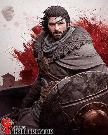 теньи: ⚔️ ФИГУРКА ПОД ПОКРАСКУ (Crimson Desert) Клифф 20 см 📐 Технические — 1