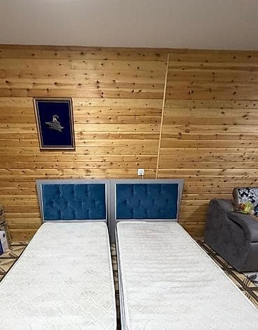 Односпальная кровать, С мягким изголовьем, длина - 200 см