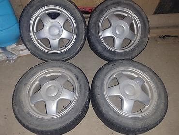 шина кудайберген: Дөңгөлөктөр монтажда 185 / 60 / R 14, All-season, Колдонулган, Комплект, Жеңил унаалар, Куйма — 1