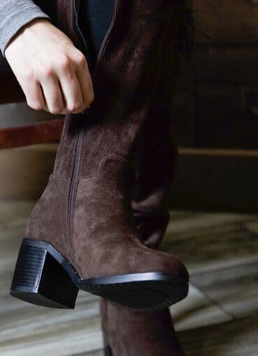 купить обувь бишкек: Сапоги зимние Новые Экозамша/Зима Размер 38 Идеально подойдёт на — 4