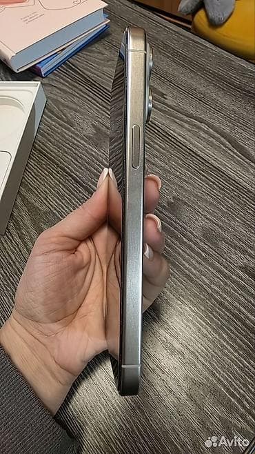 a03 core: IPhone 15 Pro Max, Колдонулган, 256 ГБ, White Titanium, Коргоочу айнек, Каптама, Кабель, 90 % — 5