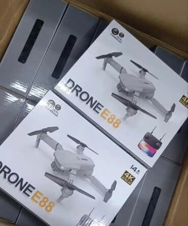 самолёт на радиоуправлении: ✨ Новый дрон E88 ✨ детский дрон 🚁 Доступен в двух цветах: ЧЁРНЫЙ и — 5