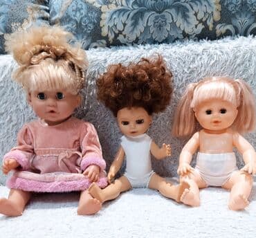 Куклы-пупсы, разные модели и размеры. - Пупс в розовом бархатном