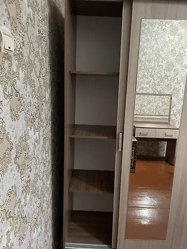 Уктоочу бөлмө гарнитуру, Эки кишилик керебет, ДСП, түсү - Күрөң — 4