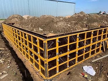 кирпич чыгарган апарат: Съемная опалубка для монолитных фундаментов и стен - Щитовая система — 4