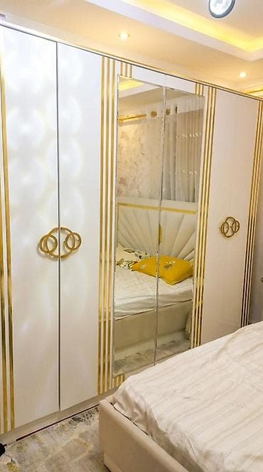 Офисная мебель: Спальный гарнитур, Б/у, Двуспальная кровать, Шкаф, Трюмо, Металл, Самовывоз — 2