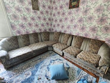 угловой диван от производителя: Бурчу бар диван, Жастыктар менен, Үч кишилик — 1