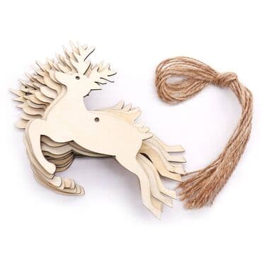 крафт картон: Деревянные заготовки для декора — новогодние подвески (набор) Набор — 3