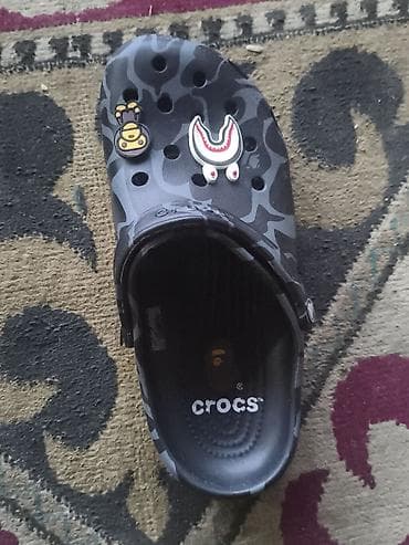 Сабо: Сабо, 40, Crocs, Новый, цвет - Серый, Самовывоз — 2