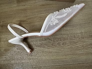 цепочки для очков: Туфли, 36, Zara, Новый, цвет - Белый, Самовывоз — 2