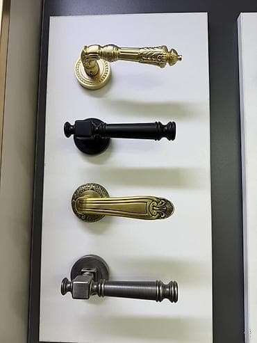 Ручки для мебели: Дверная ручка, Для межкомнатных дверей, Металлические, Без установки — 1