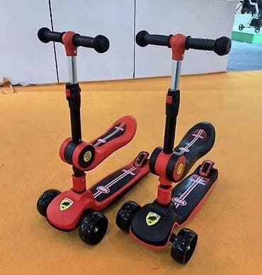 Игрушки: ​🔥 Детский Самокат 2 в 1 в стиле Ferrari — Скорость и Стиль! 🏎️✨ ​Ваш — 2