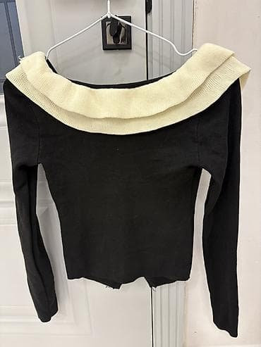 ажурный реглан: Кофта с рюшами, новая, стильная, размер S-M Возможет торг Женский — 3