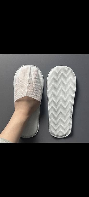 обувь 43 размер: Домашние тапочки, 43, Новый, цвет - Белый, Самовывоз — 6