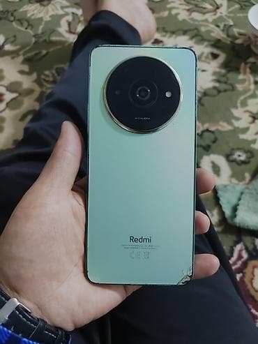 xiao: Redmi, Redmi A3x, Б/у, 64 ГБ, цвет - Зеленый, 2 SIM — 2