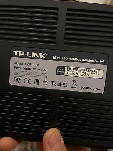 6 компов: Сетевой коммутатор (свитч) TP-Link TL-SF1016D (16 портов) Продам — 1