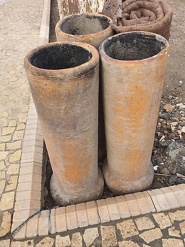 force 41421: Дымоходные трубы для печи тандыра одна с трещиной две в нормальном — 1