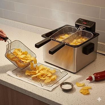 фритюрница электрическая: Фритюрница T-fal из нержавеющей стали - Электрическая фритюрница с — 1