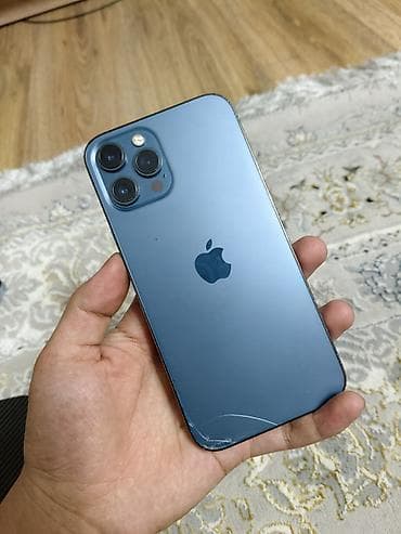 аифон бу: IPhone 12 Pro Max, Б/у, Sierra Blue — 1