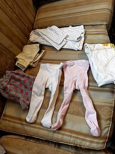 Детская одежда и обувь: Набор деткой одежды (0–6 мес., 9 мес,) платья для девочки на рост 100 — 5