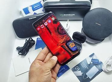 airpods pro node: Samsung Galaxy S9 Plus, Б/у, 256 ГБ, цвет - Черный, 1 SIM, 2 SIM — 1