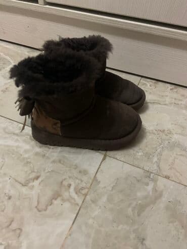 детская пижама из турции: Угги детские из натуральной замши, внутри натуральный мех — 1