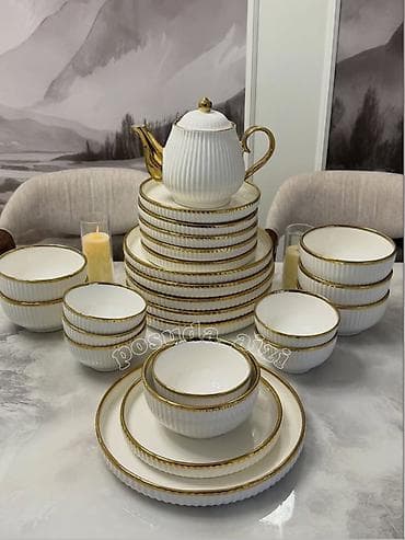 Шикарный набор на 12 персон * Супница 12 шт * Большая тарелка 12 шт at lalafo.kg Шикарный набор на 12 персон * Супница 12 шт * Большая тарелка 12 шт