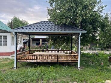 садовые беседки: Тапчан 3 x 3 x 3 м, Металл — 4