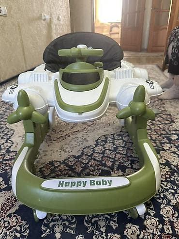 деревянные катаны: Ходунки Happy Baby в виде самолёта - Яркий дизайн: корпус в форме — 1