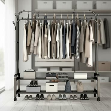 шкаф с крючками для одежды: Гардеробная вешалка Кронштейн Вешалка напольная Грузоподъемность до — 1