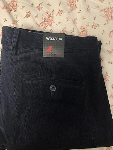 кожанные штаны: Мужские вельветовые брюки, размер 33/34, покупали за 50 евро в — 3