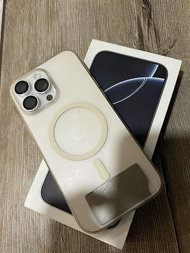 IPhone 16 Pro Max, 256 ГБ, White Titanium, Коробка, 97 %